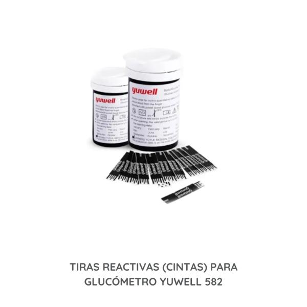 TIRAS REACTIVAS (CINTAS) PARA GLUCÓMETRO YUWELL 582